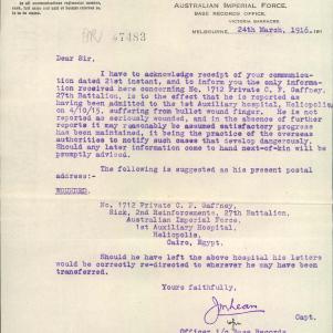 Soldier packet page