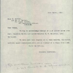 Soldier packet page