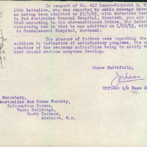 Soldier packet page