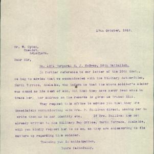 Soldier packet page