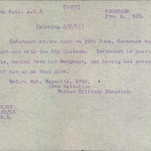 Soldier packet page
