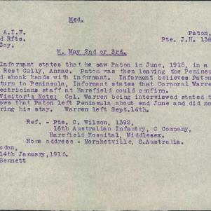 Soldier packet page