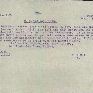Soldier packet page