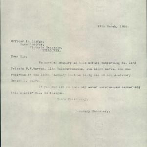 Soldier packet page