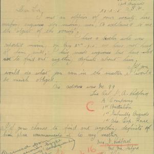 Soldier packet page