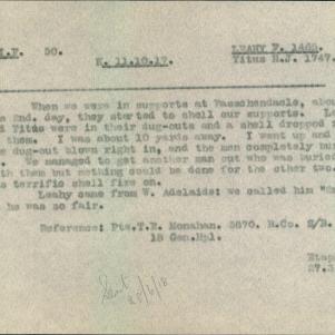 Soldier packet page