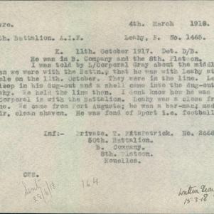 Soldier packet page