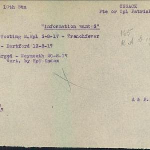 Soldier packet page