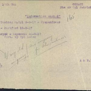 Soldier packet page
