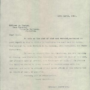 Soldier packet page