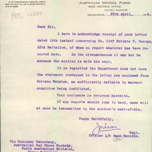 Soldier packet page