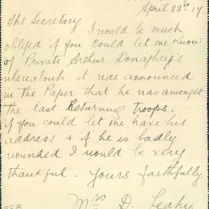 Soldier packet page