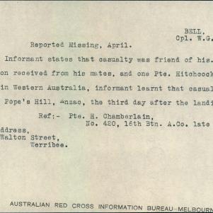 Soldier packet page