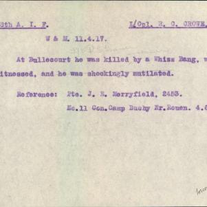 Soldier packet page