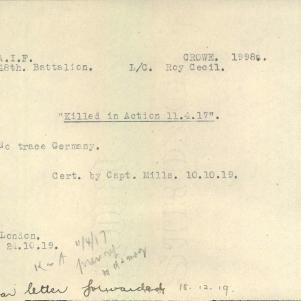 Soldier packet page