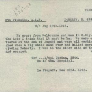 Soldier packet page