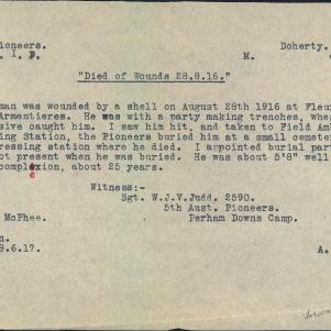 Soldier packet page