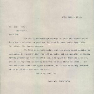 Soldier packet page