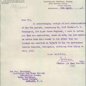 Soldier packet page
