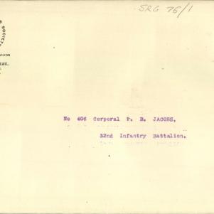 Soldier packet page
