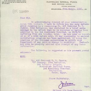 Soldier packet page