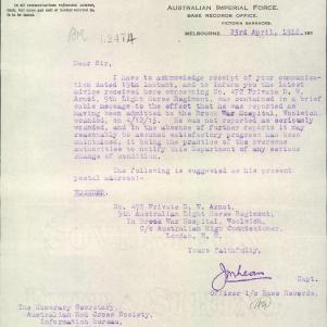 Soldier packet page