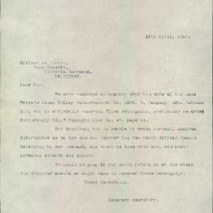 Soldier packet page