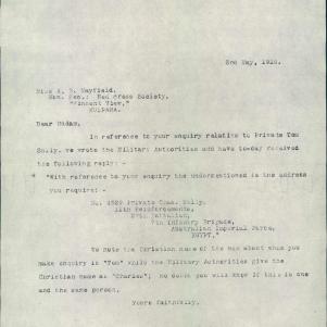 Soldier packet page