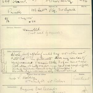 Soldier packet page