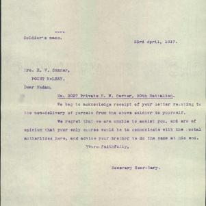 Soldier packet page