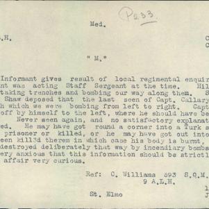 Soldier packet page