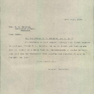 Soldier packet page