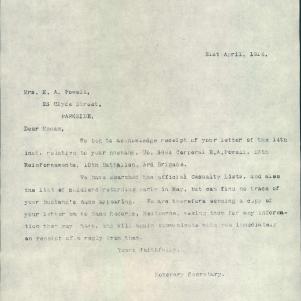 Soldier packet page