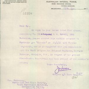 Soldier packet page