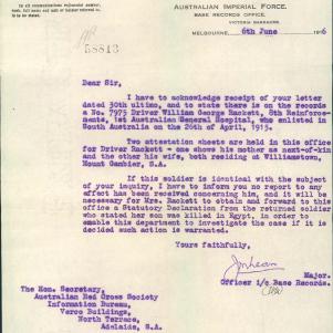 Soldier packet page
