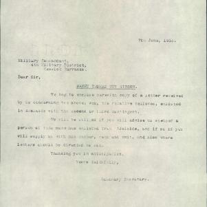 Soldier packet page