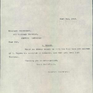 Soldier packet page