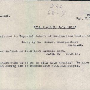 Soldier packet page