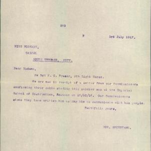 Soldier packet page