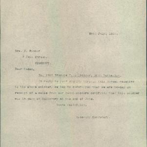 Soldier packet page