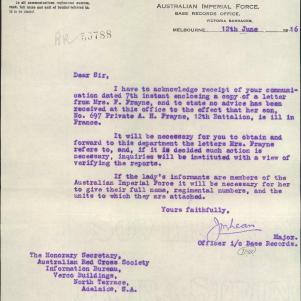 Soldier packet page