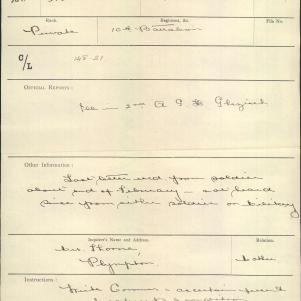 Soldier packet page