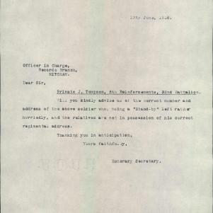 Soldier packet page