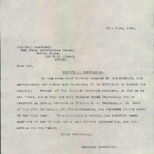 Soldier packet page