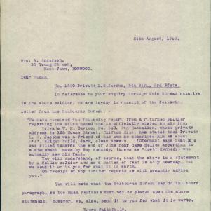 Soldier packet page