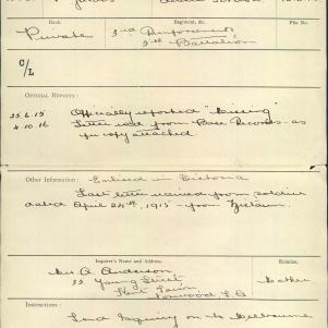 Soldier packet page