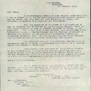 Soldier packet page