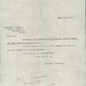 Soldier packet page