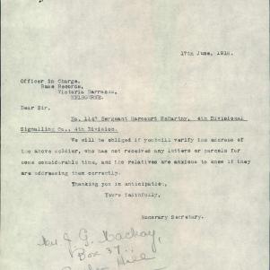 Soldier packet page