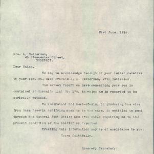 Soldier packet page